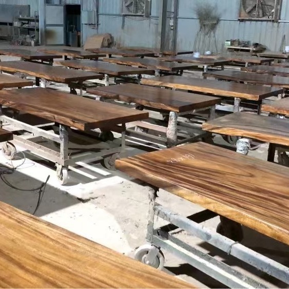 Walnut Solid Wood Tea Table Set Furniture Computer Desk Dining Table Desk Table Living Room Coffee Table Home Tea Table 1