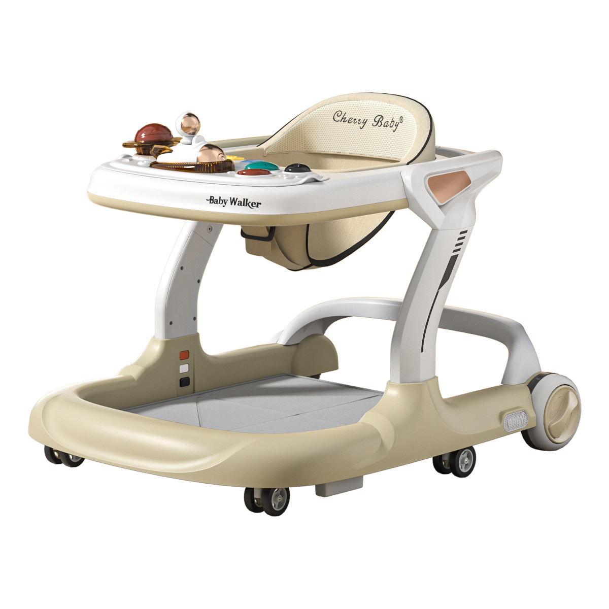 2025 Baby Walker Baby One Year Old Can Be Pushed and Adjustable High and Low with Hand Push Foldableing Walker to Prevent O-Legs
