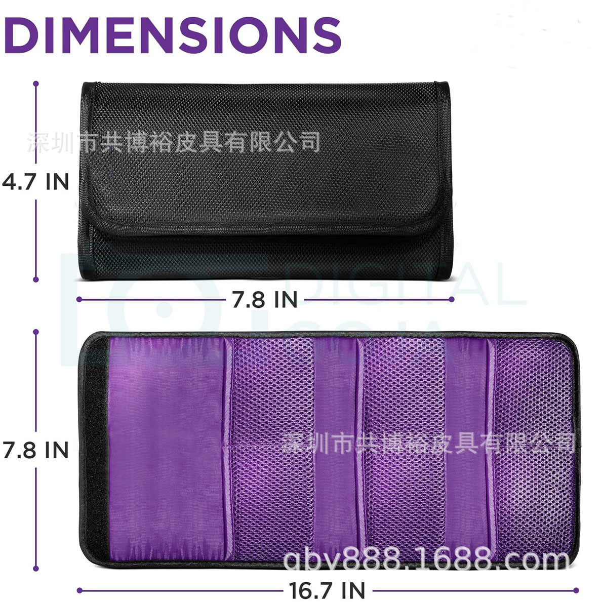 Customized Digital Circular Filter Cosmetics Bag 2.4.6 Pieces 86 Filter Cosmetics Bag Portable Lens Protection Bag