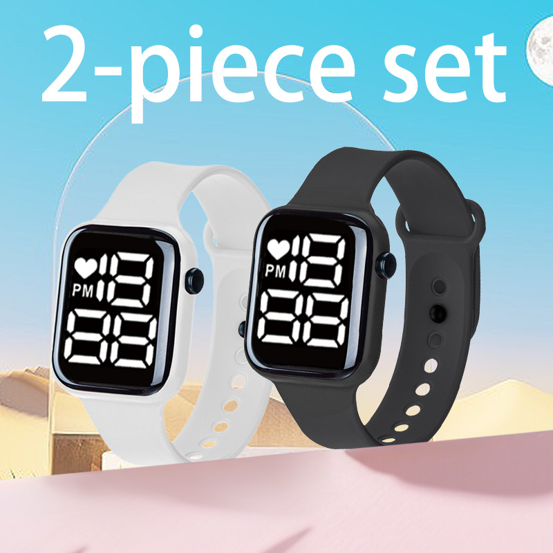 Популярные кросс-бодерные часы Y1Bd в форме сердца, светодиодные, электронные, повседневные, для активного отдыха, для пар, простые и универсальные