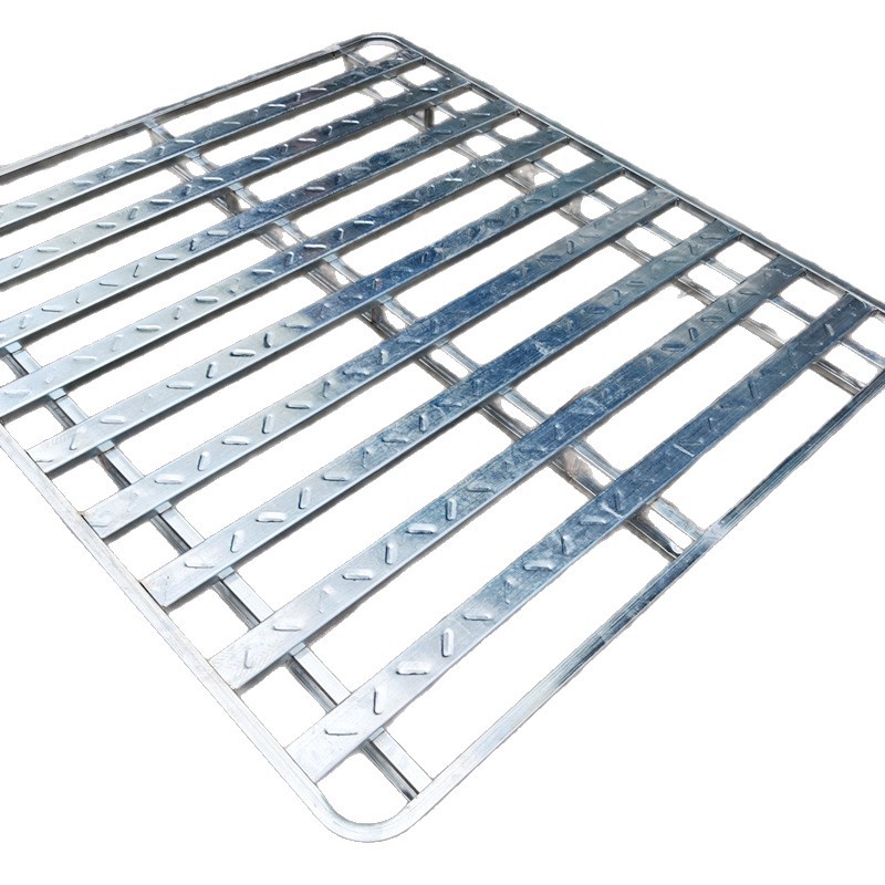 Thickened Metal Floor Plate Shelves with Strong Load-Bearing Capacity for Stacking Mattresses, Wine and Hardware Special Forklift Steel Iron Pallets