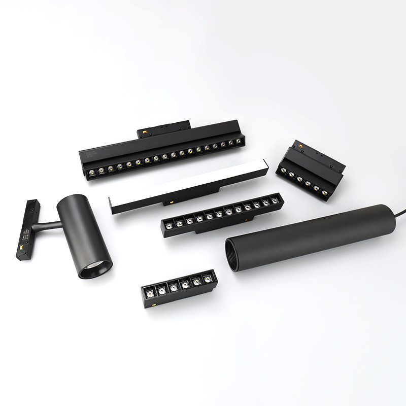 20mm Wide Magnetic Track Light Embedded Home Living Room Smart Grille Floodlight Surface Mounted Concealed Without Main Light