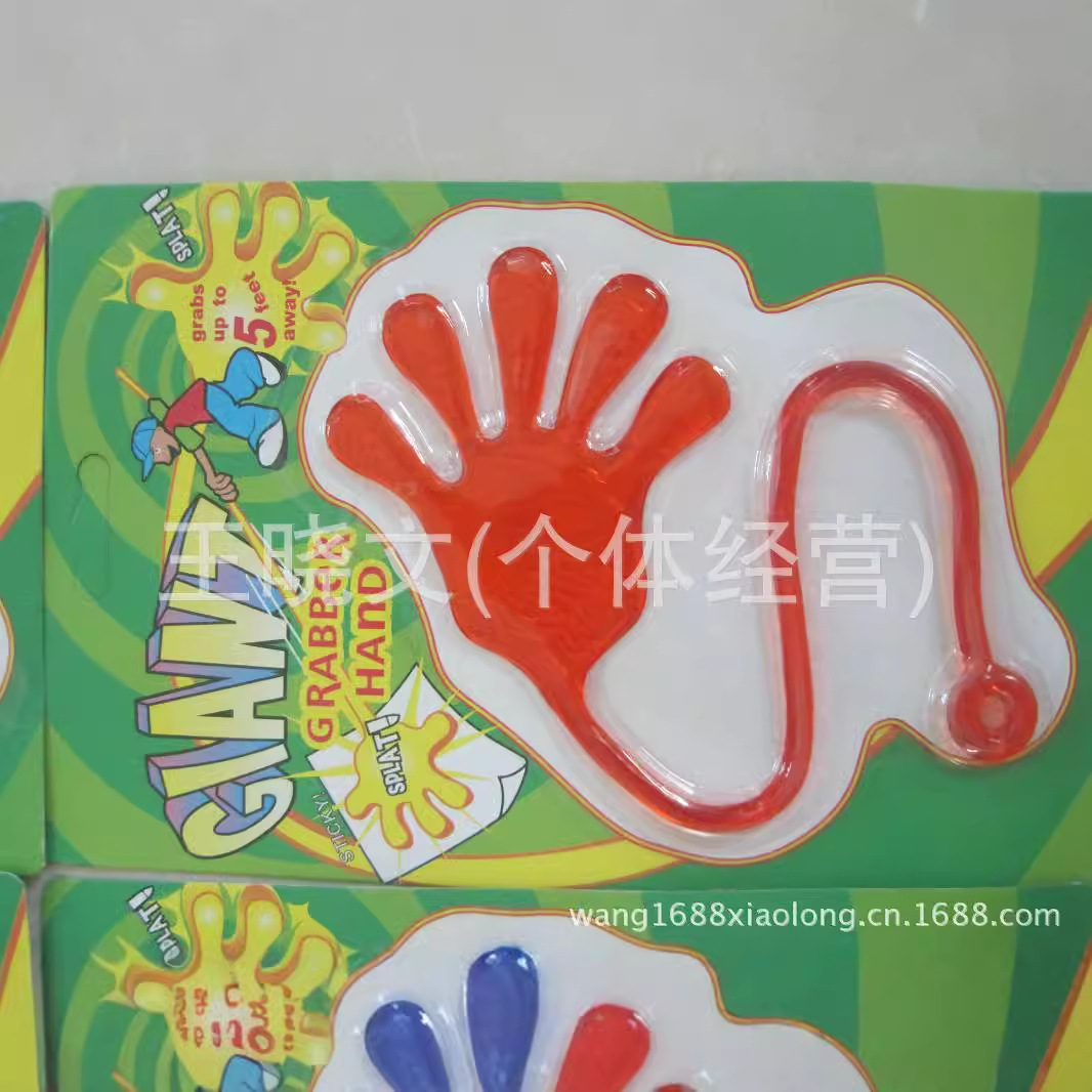 Большая липкая рука из мягкого материала растянутая большая ладонь игрушка