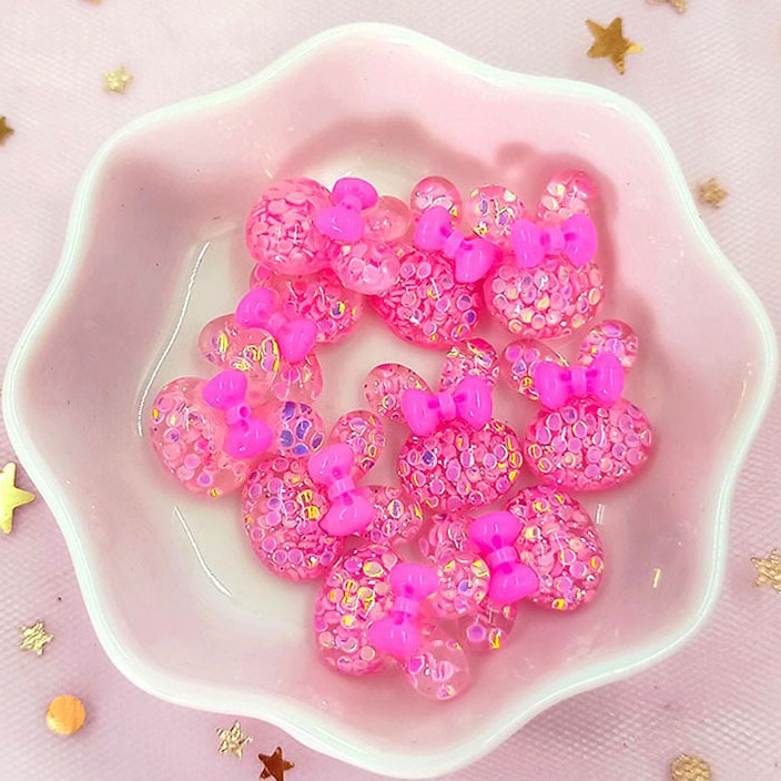 Детское кольцо с пайетками, аксессуары ручной работы, материал смола, цветок, бабочка, рыба, заколка, резинка, украшение, ювелирные изделия для девочек