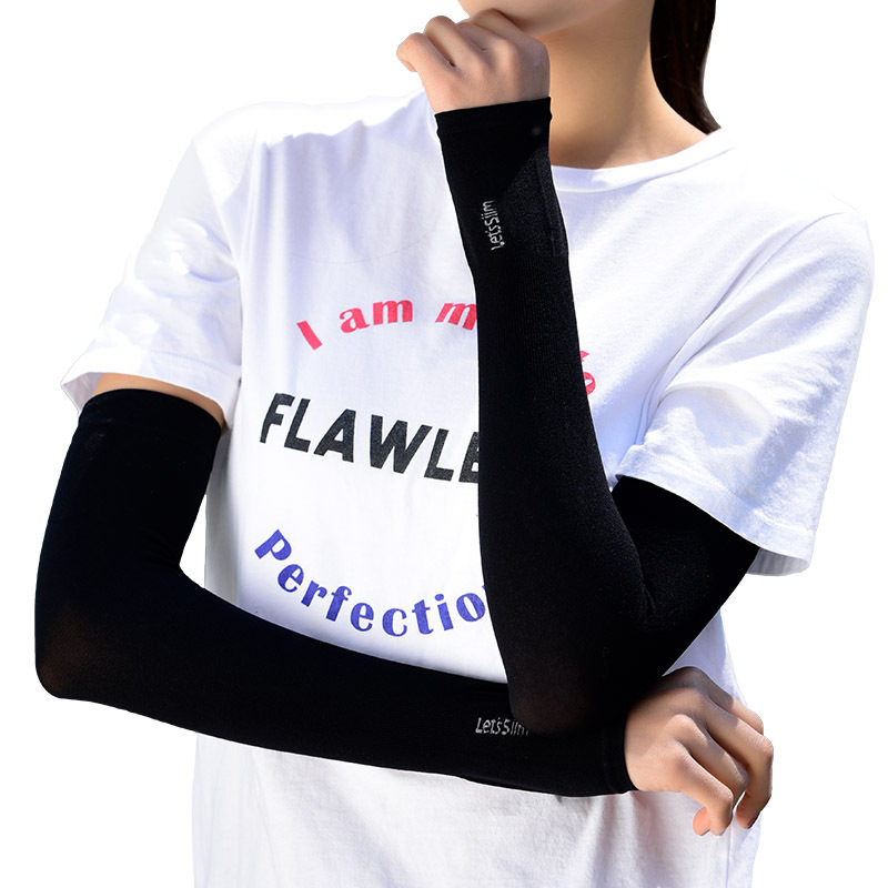 Summer Unisex Outdoor Cycling Thin Sun Protection Ice Sleeves Women's Arm Guards Anti-Uv Ice Silk Sleeves Boxed Wholesale