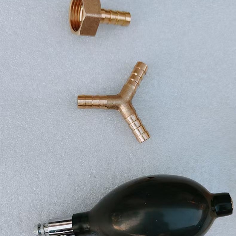 Stainless Steel U-Shaped Pressure Gauge Differential Pressure Gauge Gas Pressure Leak Detection Balloon Three-Way Kit Natural Gas High Precision