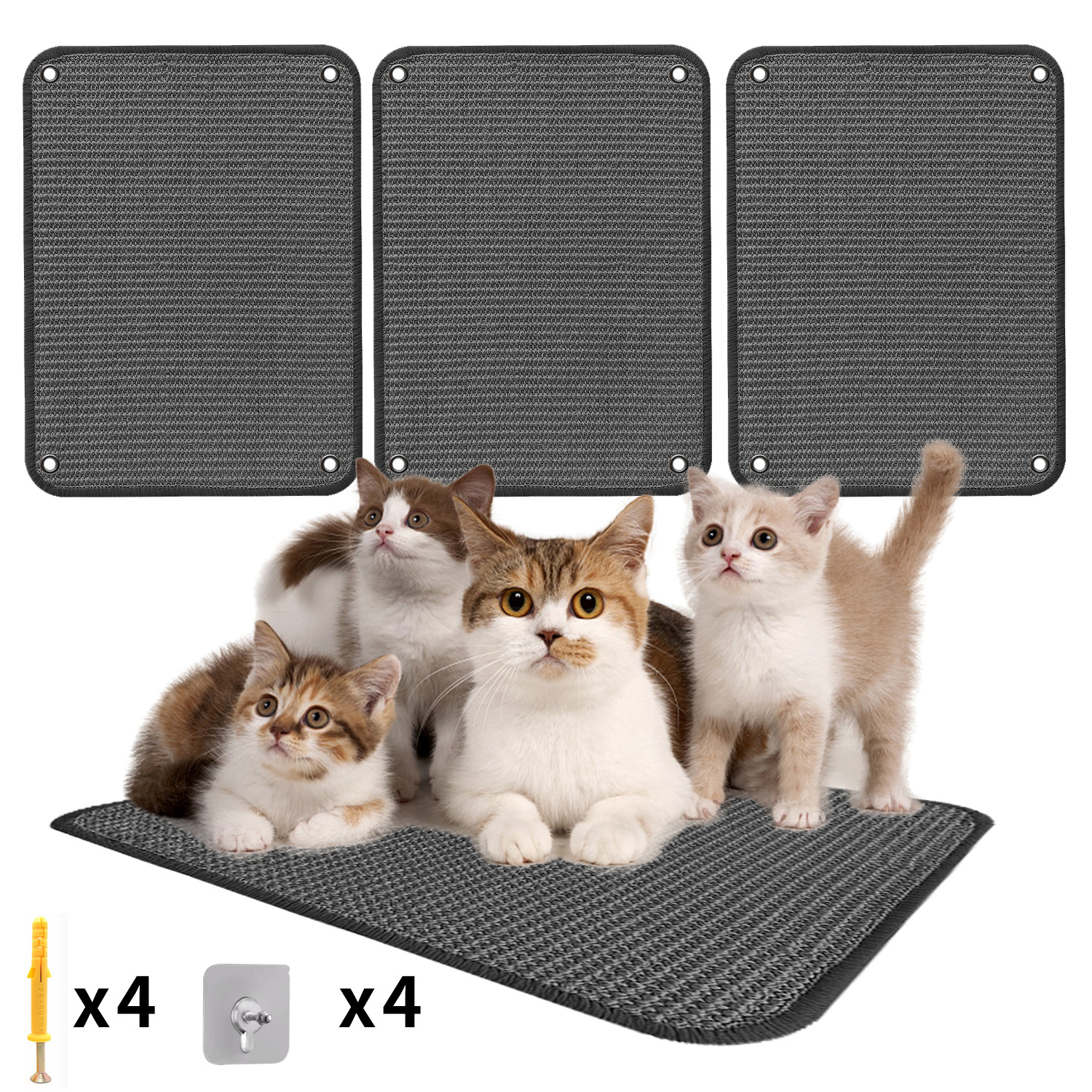 Cat scratch board sisal cat scratch mat cat toy pet carpet claw grinding artifact no dandruff scratch resistant sisal mat wholesale