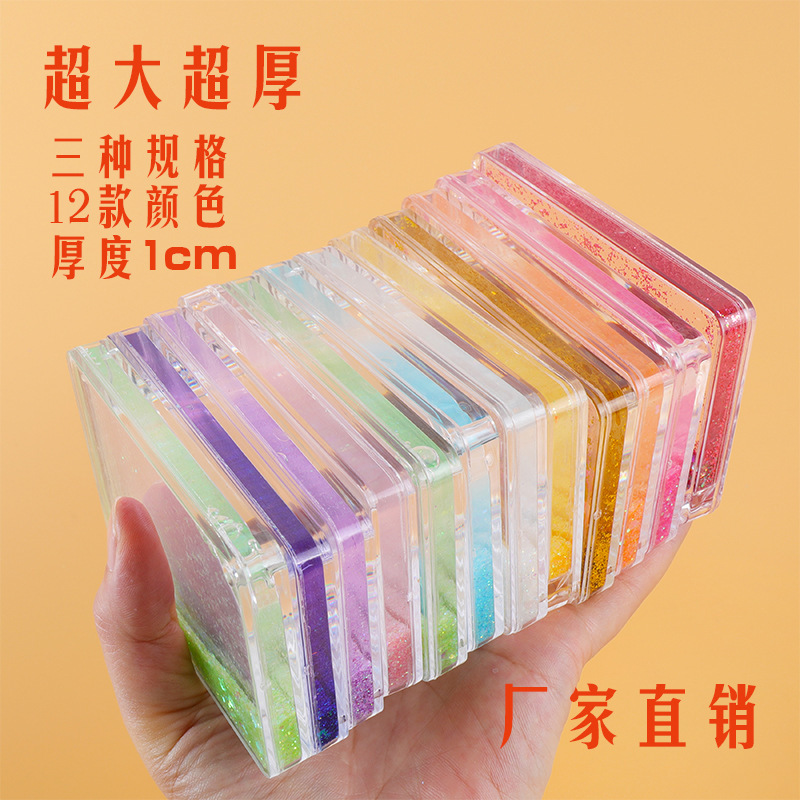 Прозрачный акриловый кирпич для маджонга с жидким песком, специальный для девочек, недорогая наклейка, DIY