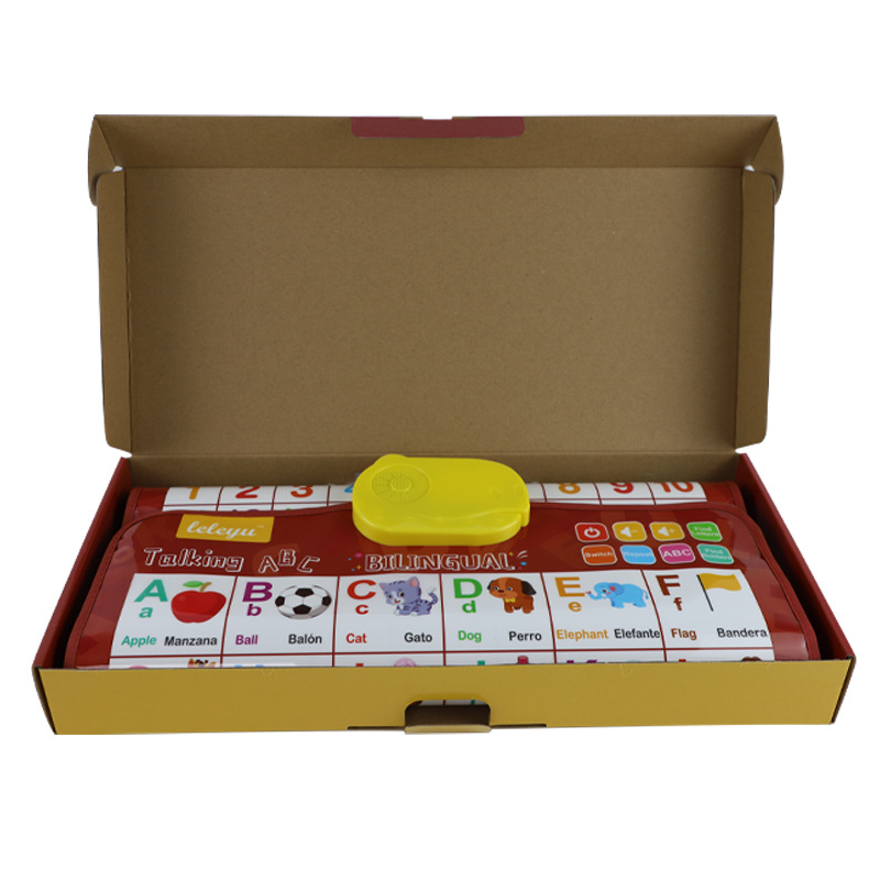 English Spanish 26 27 letters Spanish English bilingual high-end audio wall chart high-end gift box