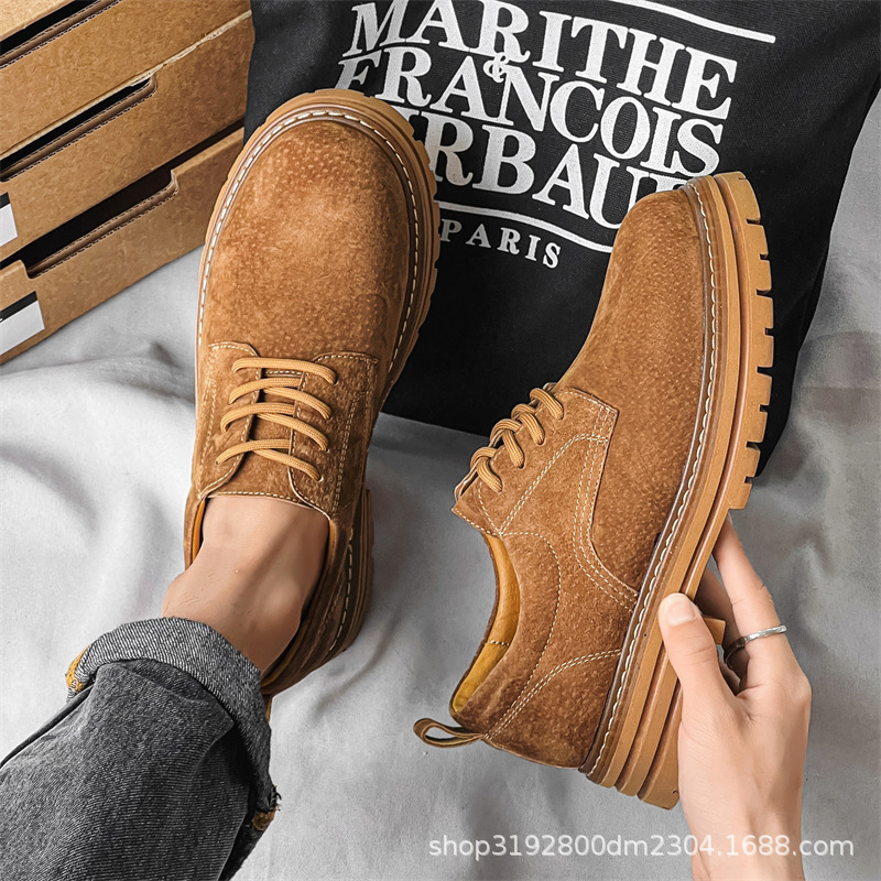 Мужская обувь 2409, новые ботинки Мартин, винтажные, низкие