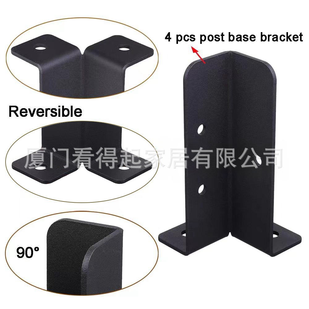 Cross-border factory direct batch pavilion bracket wooden frame kit with corner bottom bracket wooden beam connector pergola fence bracket