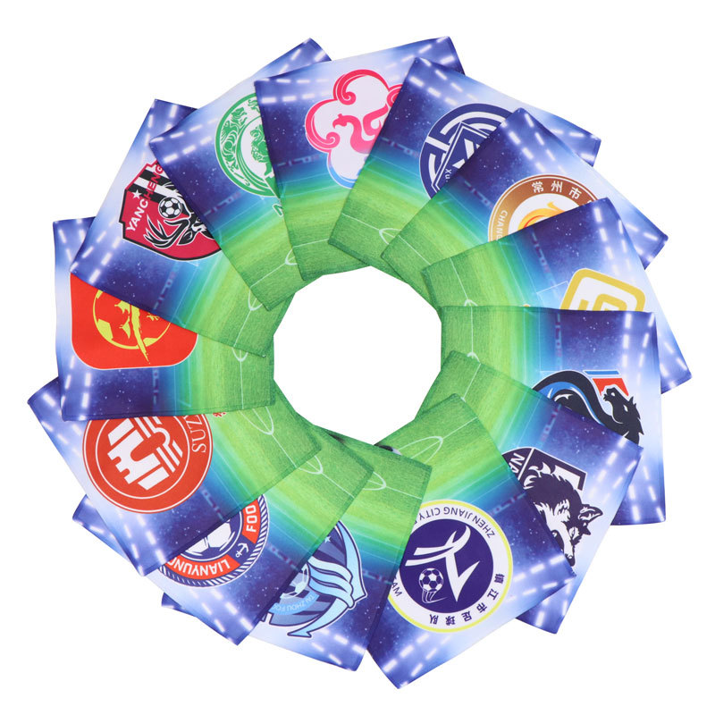 Изготовленный на заказ носовой платок с логотипом команды Шотландской Премьер-лиги, футбол, фанатский квадратный шарф, полиэстер, печать, памятный, маленький для волос