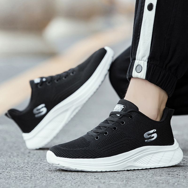 Foreign Trade Men's Shoes, Casual Sports Shoes, Same Style Mesh Breathable Student Running Shoes for Men and Women, Versatile Casual Shoes Wholesale