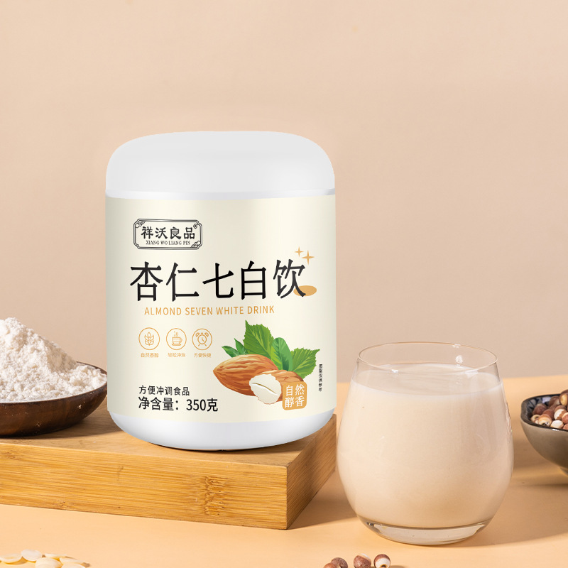 Manufacturer Wholesale Almond Qibai Drink 350g Ready-To-Eat Meal Replacement Powder Lily Powder Almond Powder Nutritious Breakfast Delivery