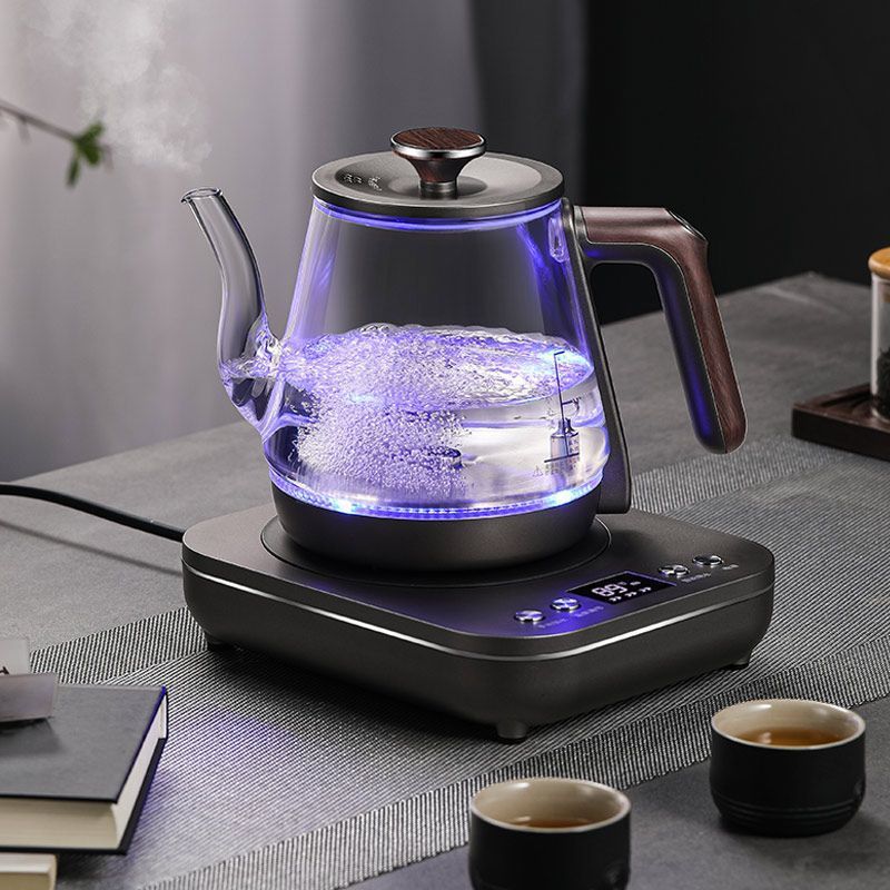Полностью автоматический электрический чайник с подачей воды, стеклянный чайный стол, интегрированный чайный стол, приготовление чая, подача воды, электрическая чайная плита