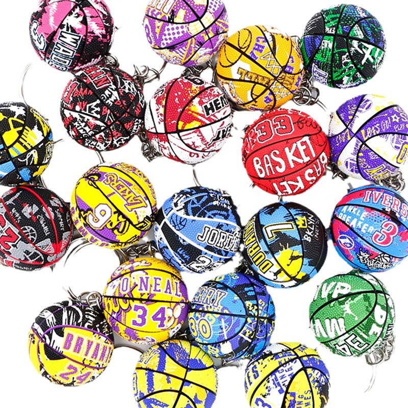 James Kobe Curry Owen East cheqi basketball keychain pendant nba Warriors Lakers peripheral souvenir