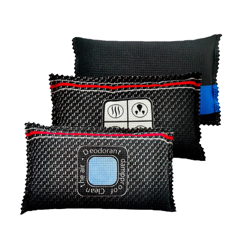 Car Dehumidifier Bag Silicone Desiccant Car-Mounted Purification Charcoal Bag New Car Moisture Absorption Deodorization Anti-Mold Anti-Humidity Bag for Car Use
