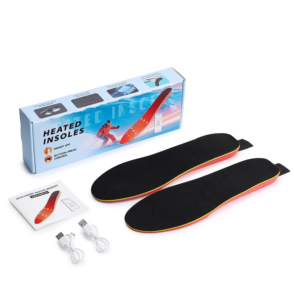 2025 New Product App Smart-Controlled Electric Heating Insoles for Men and Women, Sports, Customizable, Rechargeable Insoles, Cross-Border Wholesale