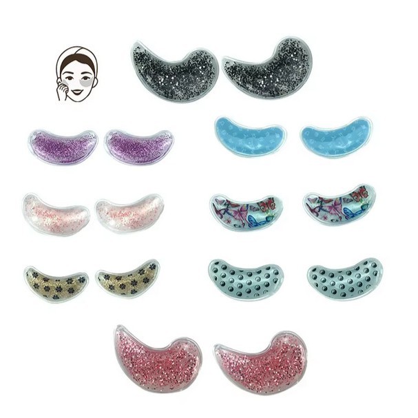 Летняя блестящая гелевая маска для глаз с горячим и холодным компрессом, физическое охлаждение и успокаивающий патч для глаз