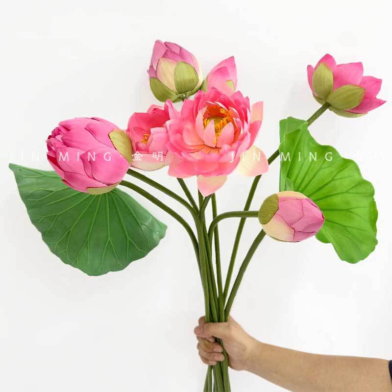 Симулированный цветок лотоса в китайском стиле для декора стола и Будды
