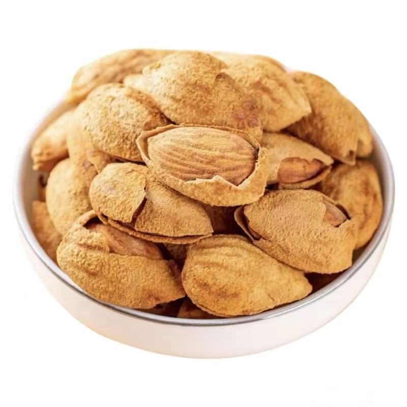 Large-Capsules Almonds with Paper Skin, Original Flavor, Wholesale, Suitable for Pregnant Women, Nuts, New Year Goods, Baked Almonds, Roasted Snacks, Leisure Snacks