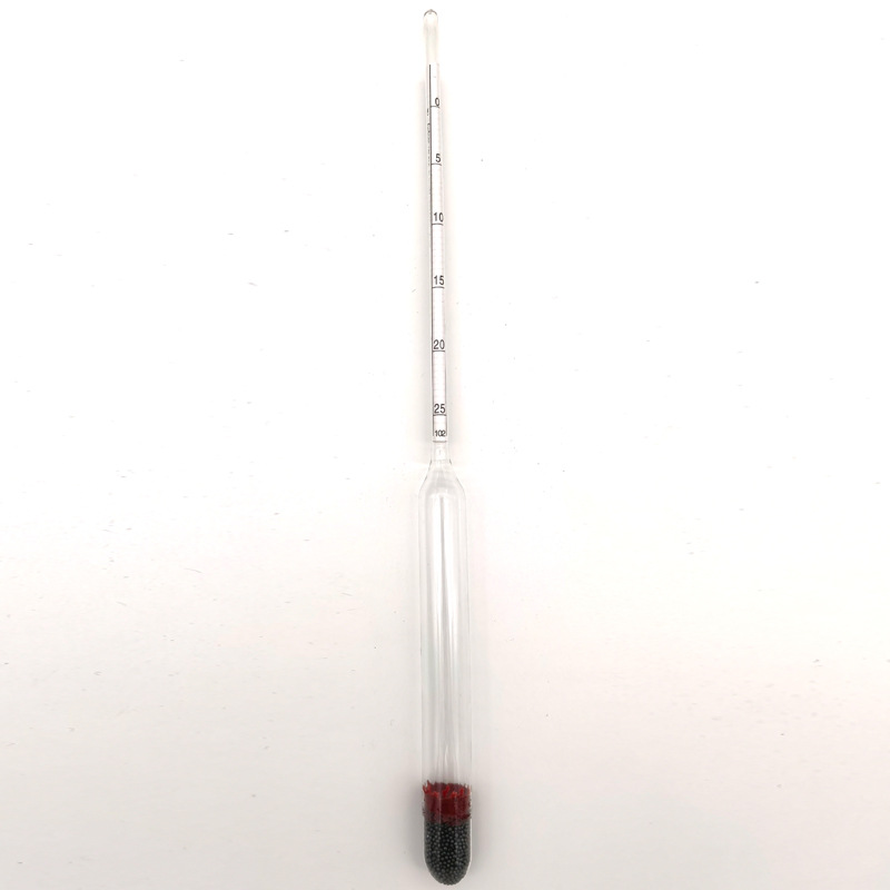 Glass sugar meter 0-25 beer meter sugar meter density meter brewed wine sugar meter gravity meter