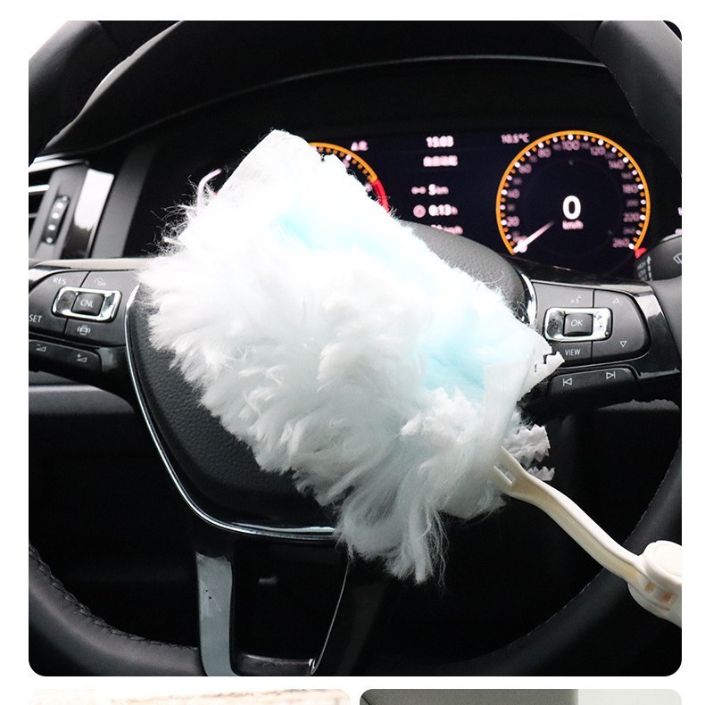 Cross-Border Electrostatic Dust Duster Desktop Dust Cleaning Feather Duster Car Household Feather Duster Disposable Dust Brush