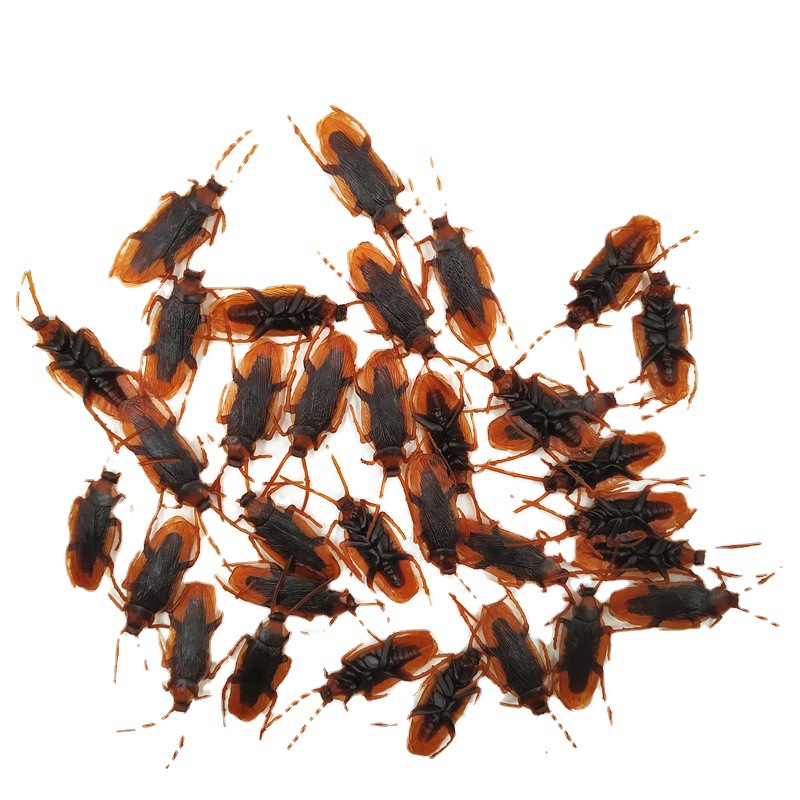 Cockroach Halloween Soft Rubber Cockroach 5 Styles Prank Toy Trick Toy Can Be Packed in Small Bags Funny Mini