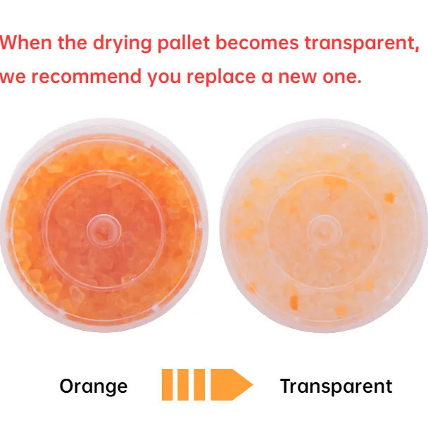 Hearing Aid Drying Cake Desiccant Cochlear Fittings Orange Desiccant 2 Pack