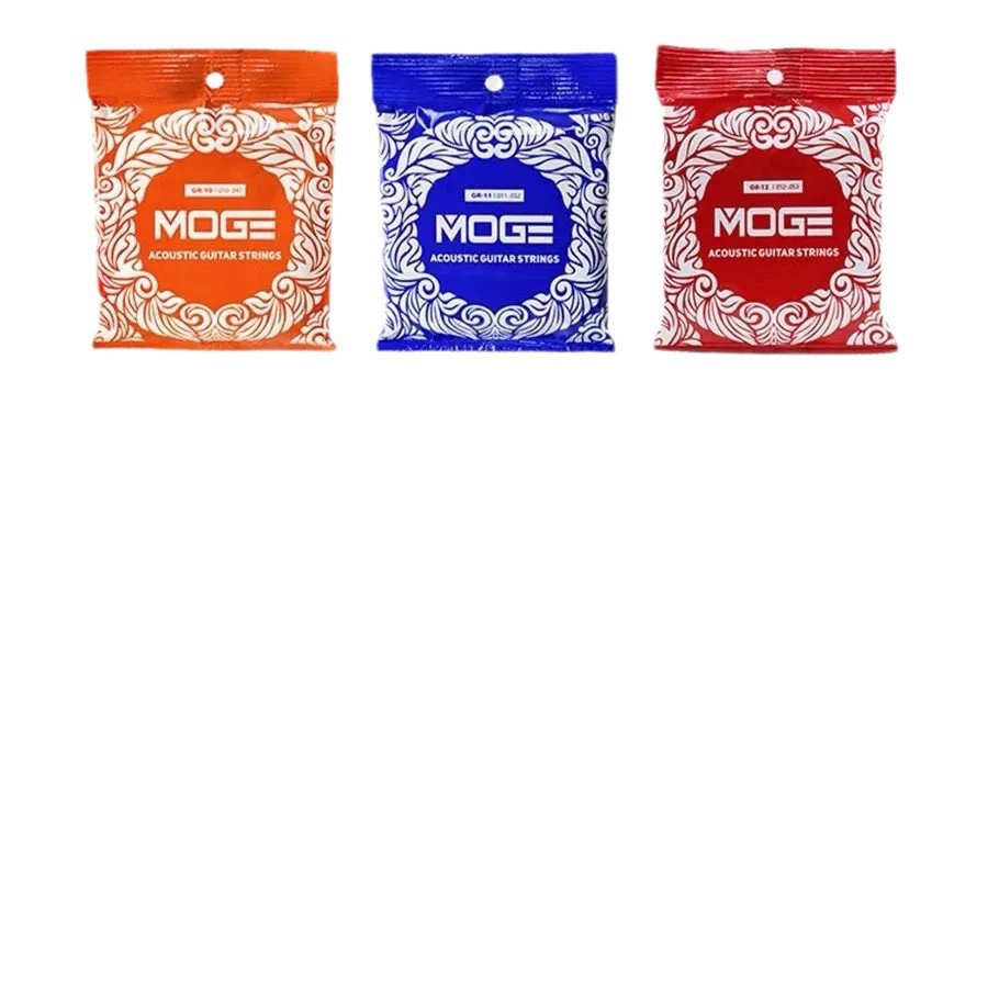 Moge Folk Red Copper Folk Guitar Acoustic Guitar Strings Rustproof Set Full Set