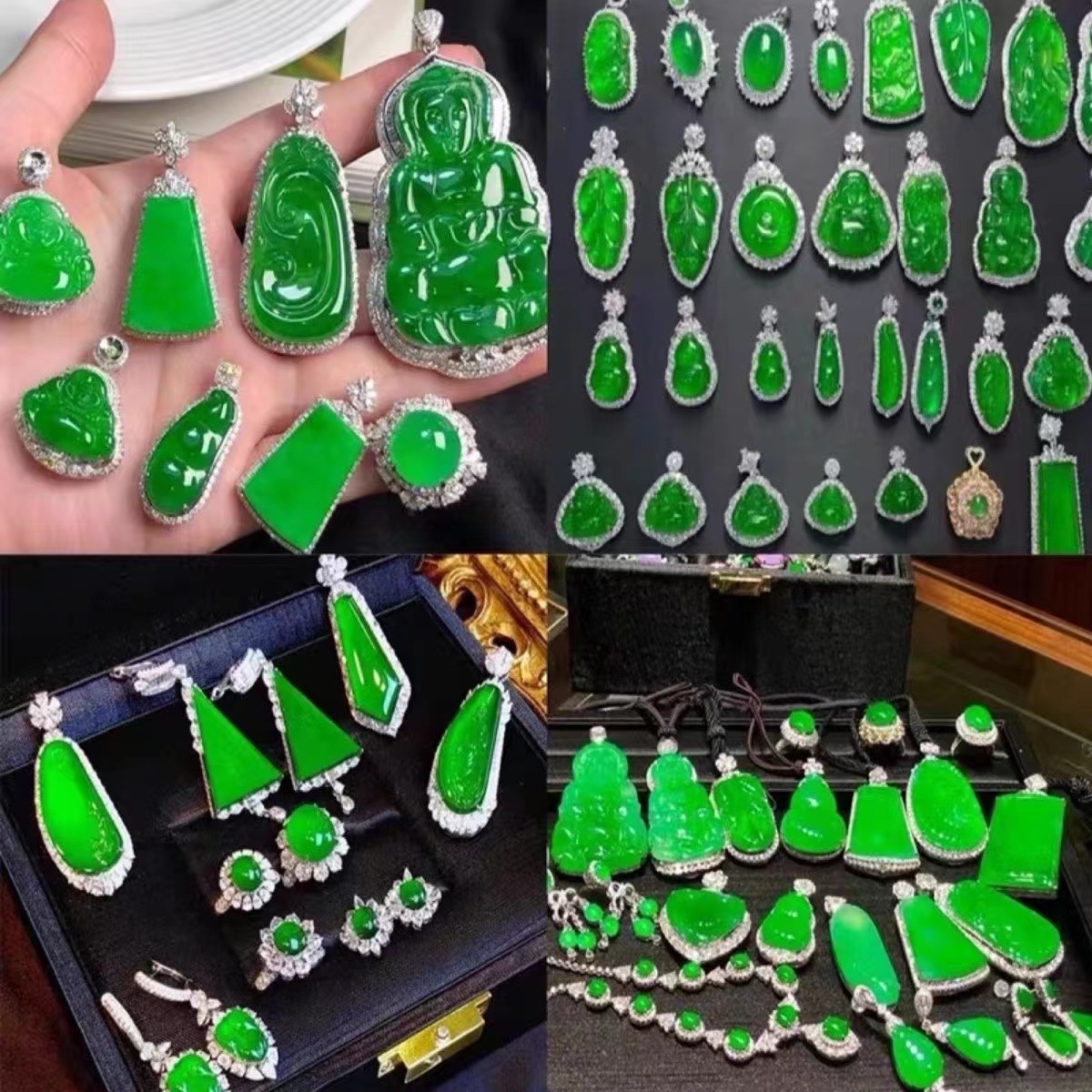 S925 Silver Jewelry Necklace Customized with Drawings and Samples, Jade Chalcedony Pendant Inlaid Ring Jewelry Customized