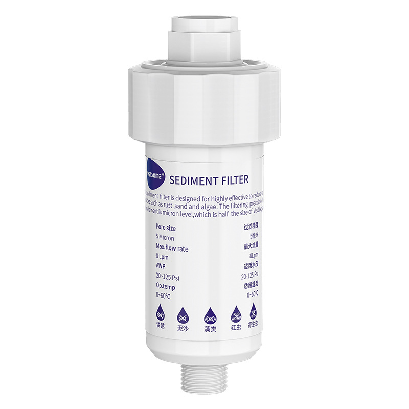 Household Water Purifier Shower Washing Machine Toilet Filter Element Small Front Explosion-Proof Chlorine Removal Filter Replaceable Core Pp Cotton