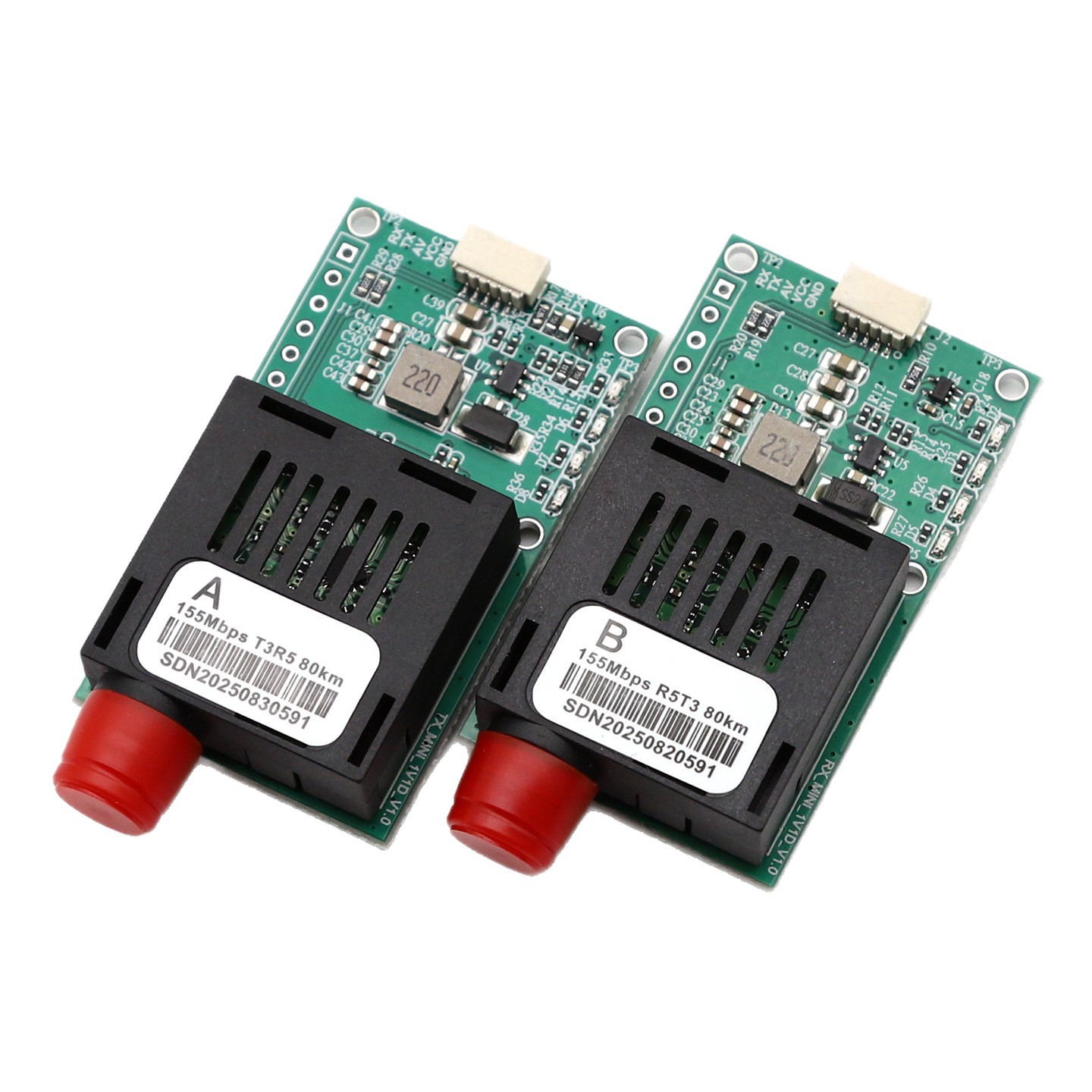 Drone-Specific Fiber Optic Module Ttl Optical Transceiver 1-Way Video to Fiber Optic Sky + Ground End Embedded Fc