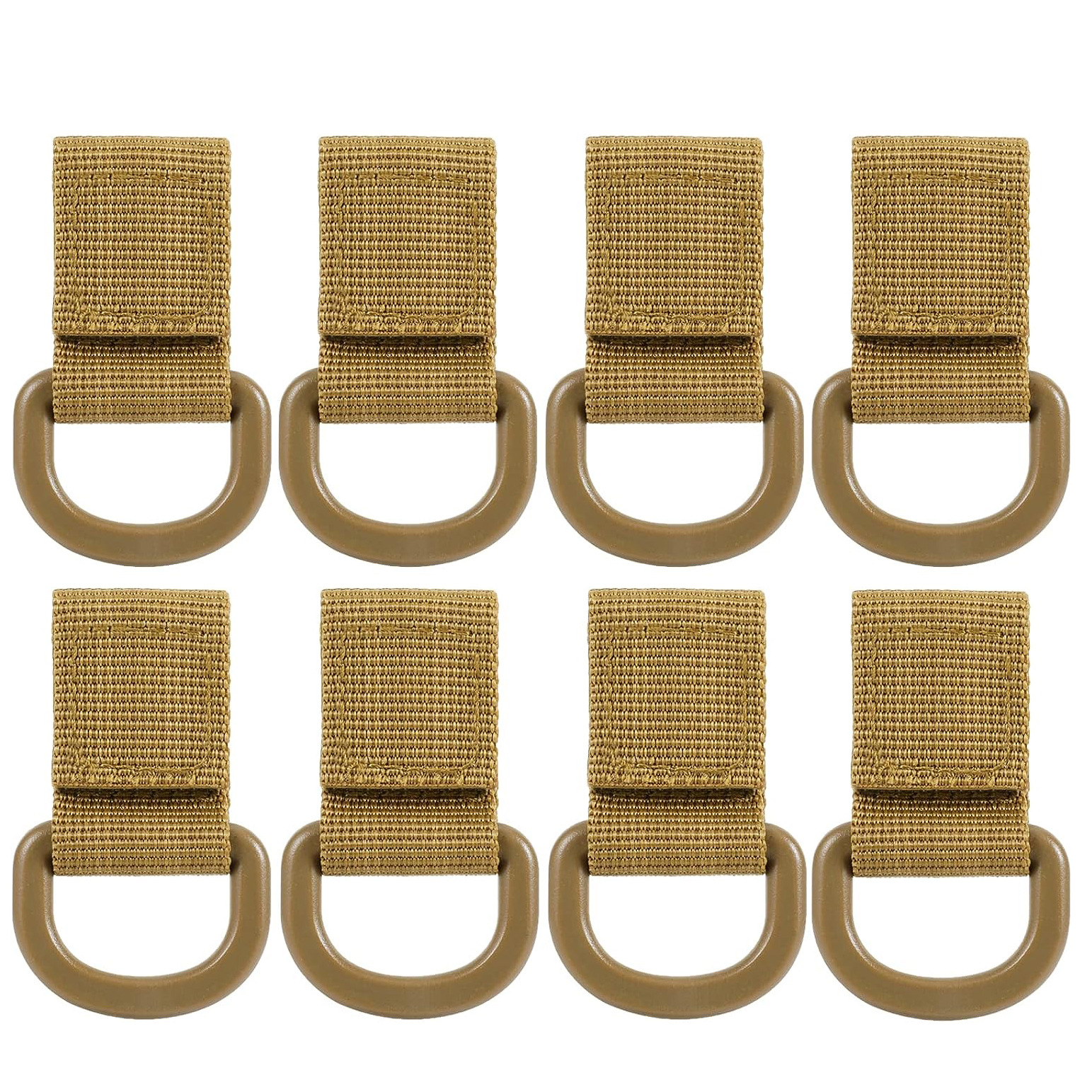 Tactical D-ring entrainment hook and loop backpack accessories kettle keychain adapter Molle webbing accessory belt