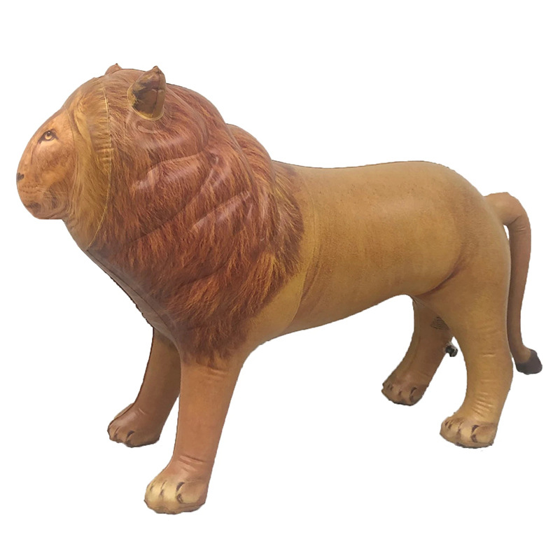 Cross-Border Pvc Giraffe Inflatable Toy Artificial Animal Model Dinosaur Zebra Birthday Holiday Decoration Gift