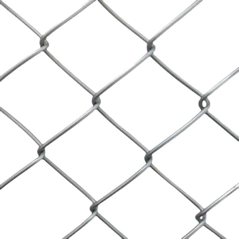 Hot-Dip Galvanized Chain Link Fence, Outdoor Wire Mesh, Sturdy Breeding Fence, Highway Fence, Guardrail, Diamond-Shaped Chain Link Fence, Customized