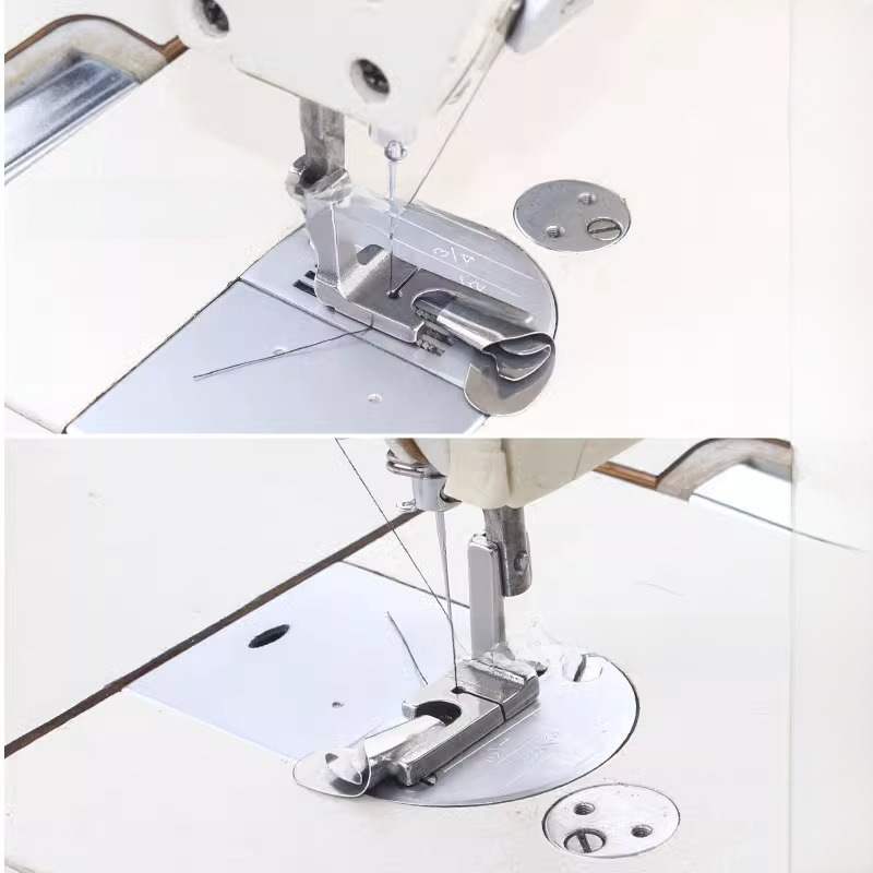 Curved Hem Presser Foot for Flatbed Sewing Machines, Made of All-Steel, Suitable for Chiffon and Silk Fabrics, Specialized for Machinery, High-Temperature Resistant Stainless Steel