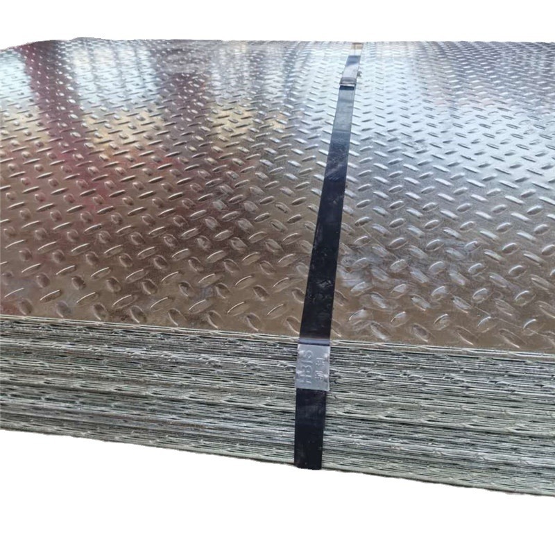 Hot-dip galvanized checkered galvanized anti-skid plate 2.0 3.0 4.0 5.0 high zinc layer anti-corrosion pattern stair treads