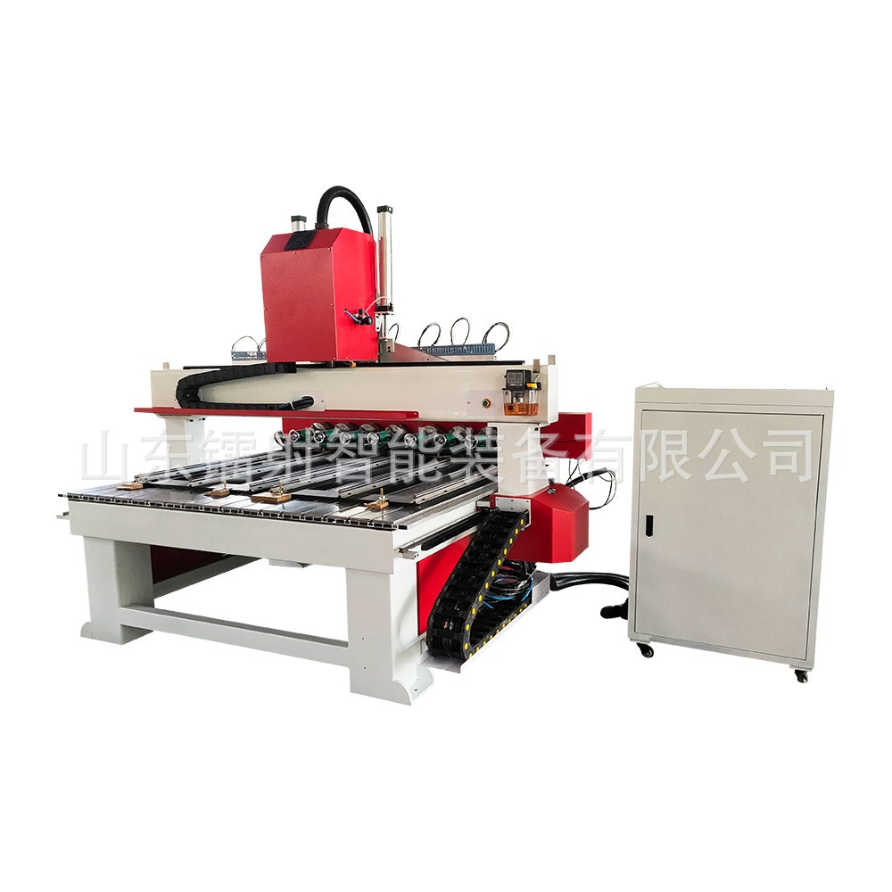 Multi-Head Engraving Machine for Crafts, Peach Wood Sword Engraving Machine, Solid Wood Furniture Engraving Machine, One-To-Eight Multi-Spindle Engraving Machine