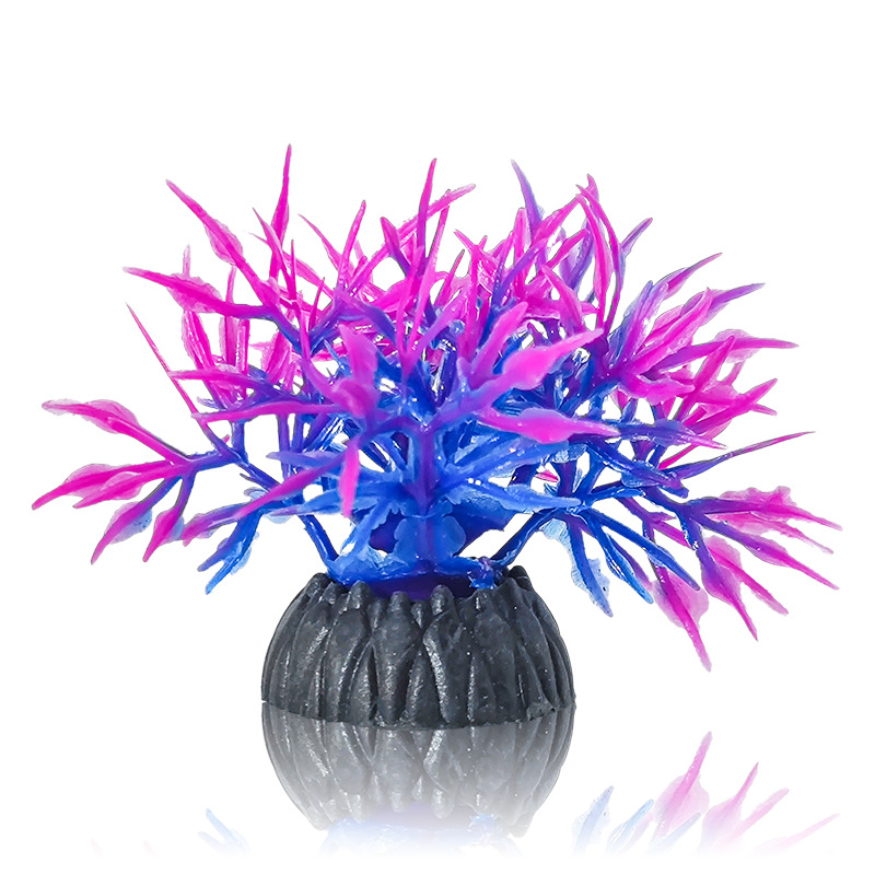 Simulated Aquatic Plant Landscaping Ornaments 4cm Plastic Grass Climbing Pet Landscaping Ornaments Fish Tank Decoration Pvc Aquatic Plant Fish Tank Ornaments