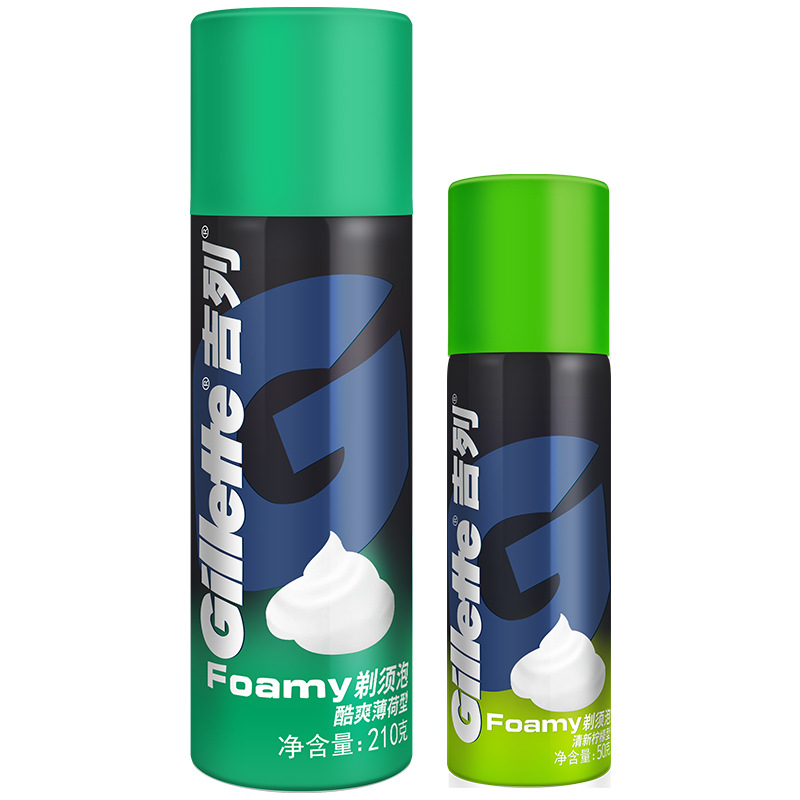 Gillette Shaving Foam Shaving Foam Gel Men's Manual Shaver Softening Beard Lemon Mint Foam