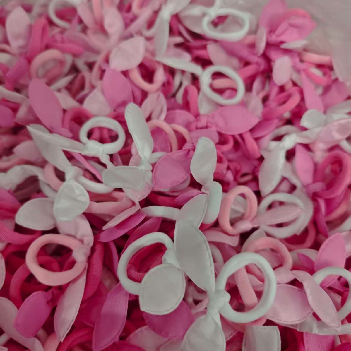 Cute Rabbit Ear Hair Band, Kidsren's Towel Hair Rope, Small Floral Polka Dot Fabric Headband, Baby's Hair Band Does Not Hurt the Hair