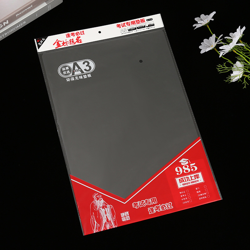 Transparent Plastic Writing Pad, Student Stationery Exam Drawing Pad, Desk Soft Desktop Pad in Stock