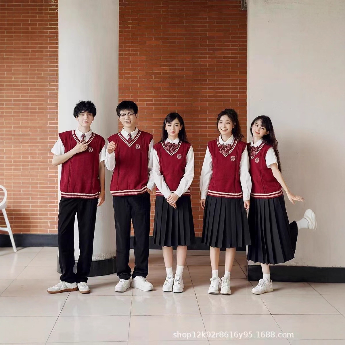 Jk Vest Vest Chorus Sports Meeting Performance Performance School Uniform Suit Middle School Student High School Student Class Uniform Suit