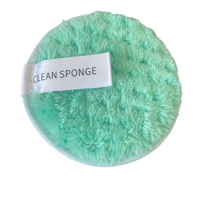 Hot Selling Pineapple Grids Lazy Clear Water Makeup Remover Puff Round Washable Double-Sided Cleansing Wet Powder Puff Makeup Remover Pad in Stock