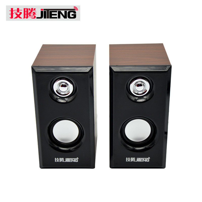 Jiteng JT042 wooden USB computer speaker notebook desktop small speaker subwoofer subwoofer bass audio wholesale