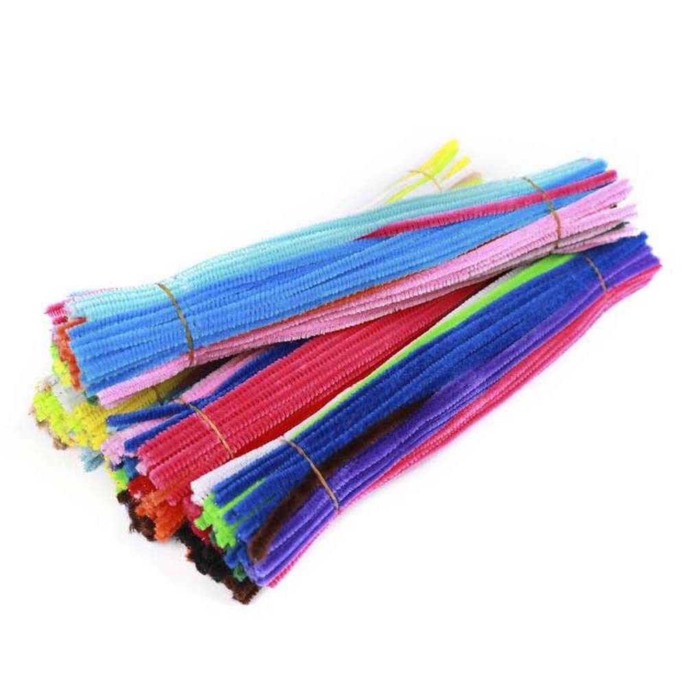 Factory direct 10 color mixed color wool root twist bar children's educational diy mixed color plush toy