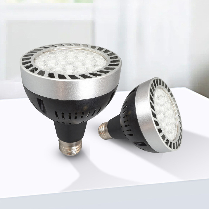 Led Spotlight Par30 Track Spotlight Bulb 110V Fully Wide Voltage 35W45W Light Source E27 Screw Flap Wick