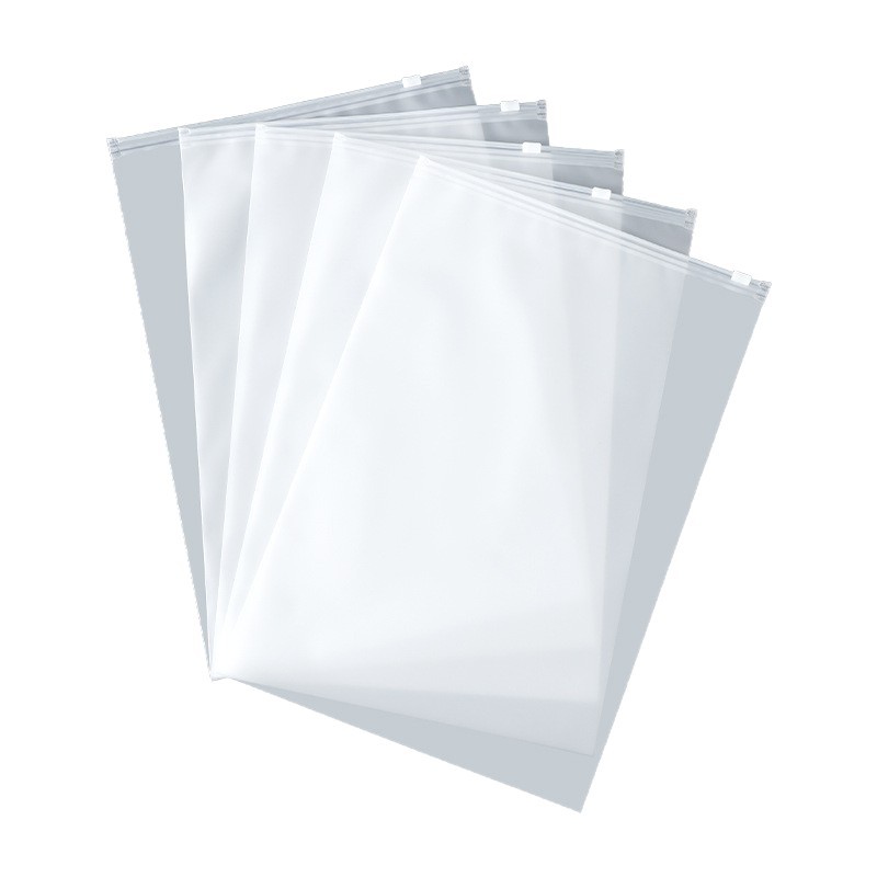 Huadu Packaging Customized Zipper Bag Eva Frosted Transparent Underwear Packing Dustproof Bag Shoe Clothing Storage Express Bag