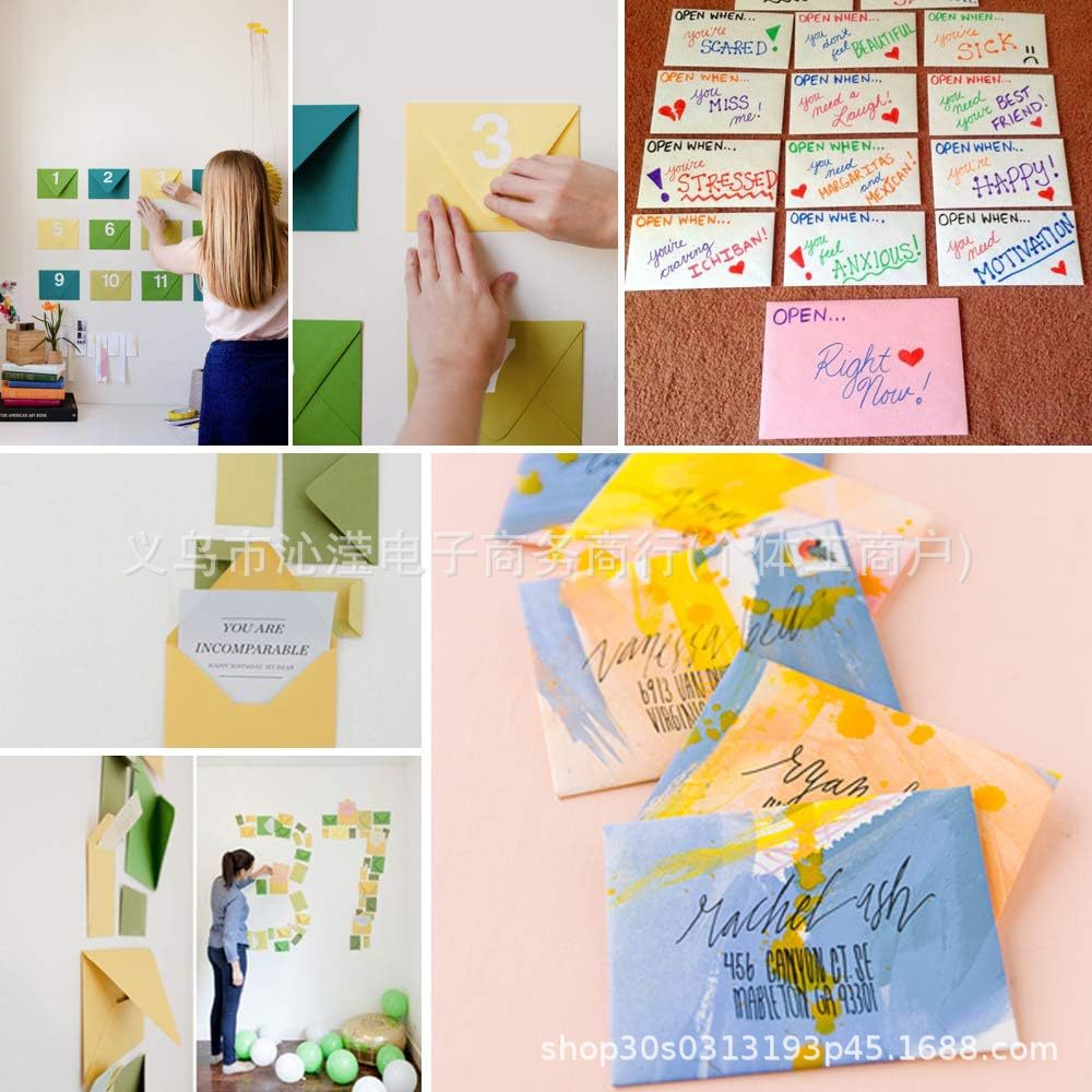 Cross-border Amazon Envelope Gift Card Business Card Colorful Mini Envelope Invitation Business Note Greeting Card Small Envelope